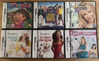 Nintendo DS 6x "Girls" Game LOT (COMPLETE) *TESTED* Hannah Montana Fashion Dora