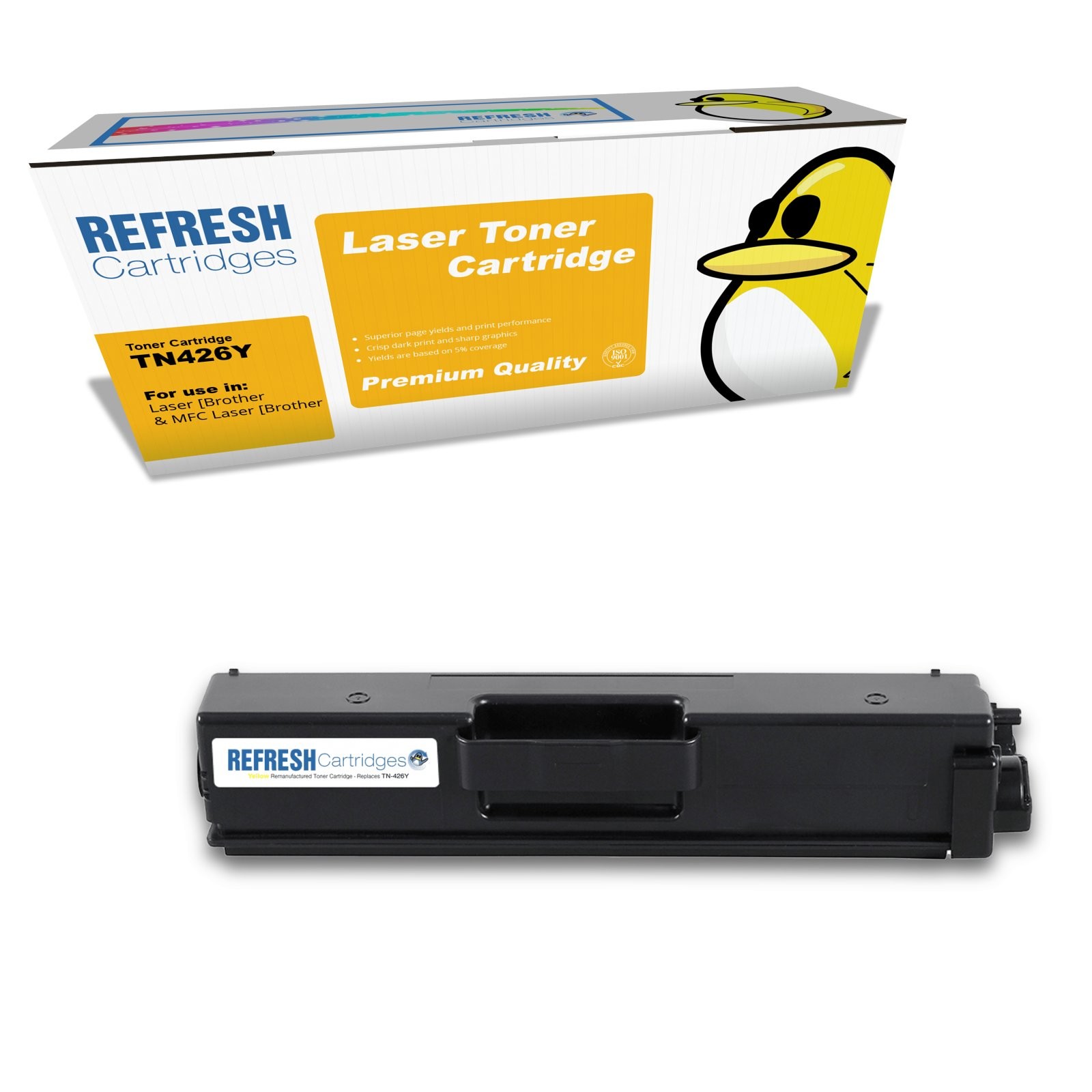 Refresh Cartridges Yellow TN426Y Toner Compatible With Brother Printers