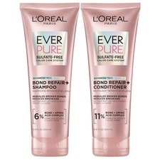 L Oreal Paris EverPure Bonding Shampoo and Conditioner Kit for Color Treated