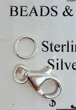 Sterling Silver Lobster Clasp And Jump Rings