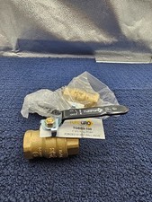 (QTY 2) TurfGro TGBBV-100 1" IPS Full Port Forged Brass Ball Valve Threaded