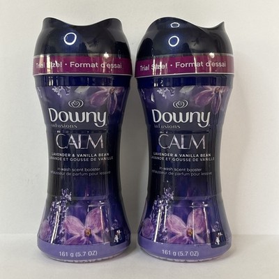 2 Downy Infusions Calm Scent Booster Beads Lavender and Vanilla Bean 161 g