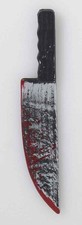 Bloody Butcher Knife Prop Toy Plastic Fancy Dress Up Halloween Costume Accessory