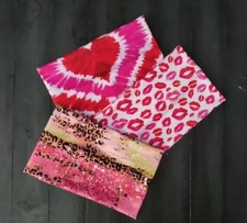 VALENTINE HEADBANDS - HEART - KISSES - CORAL