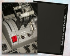 767 Cockpit Throttles Handmade 3.25" x 2.25" Fridge Magnet (LM14226)