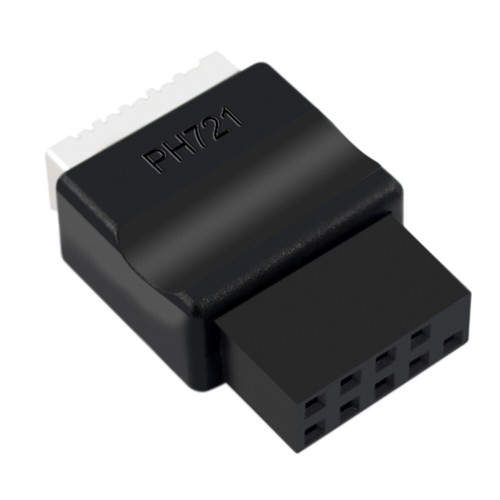 Carte Mère USB2.0 9 Broches Mâle vers Type-E Femelle Adaptateur Mâle vers Femelle - Photo 7/12