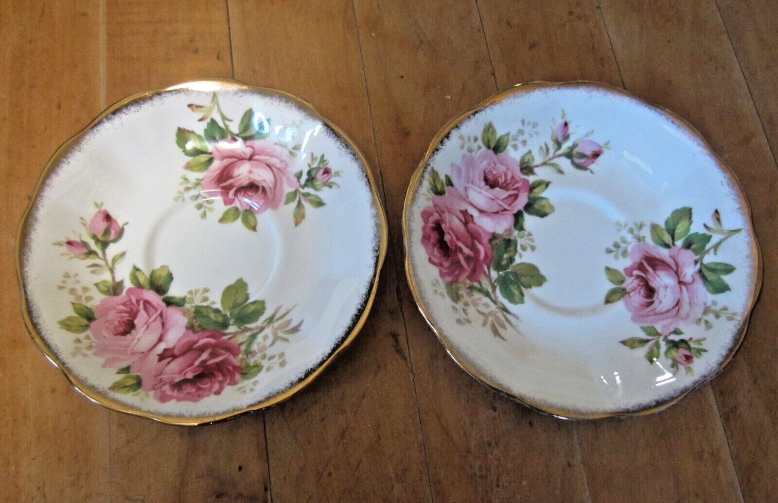 2 AMERICAN BEAUTY Royal Albert REPLACEMENT SAUCER  for Teacup England China