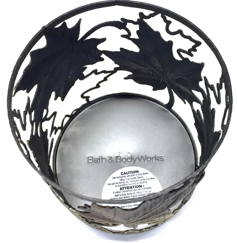 Nuevo Candelabro Hojas de Arce Otoño Hoja de Bronce Baño y Cuerpo Funciona Otoño Foto 4 de 4