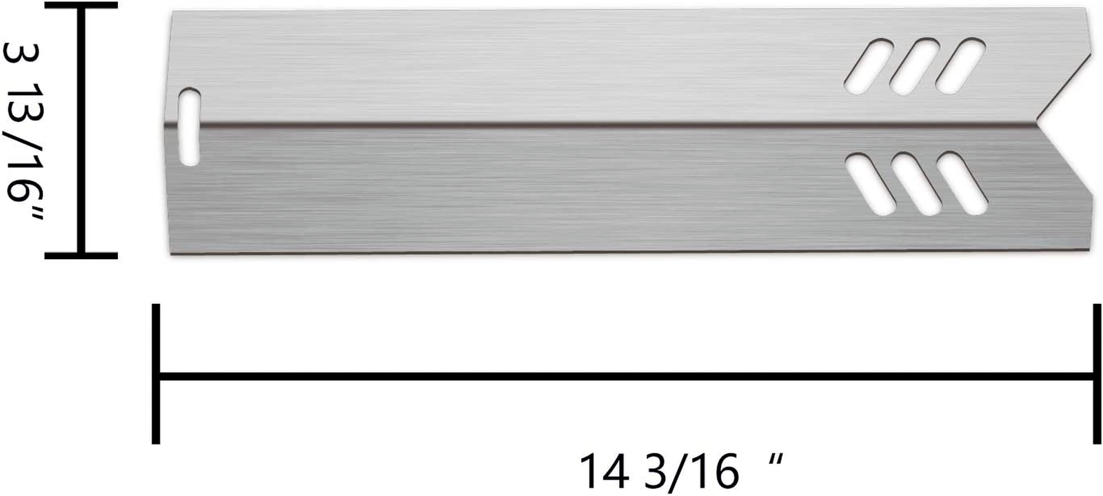 14 3/16” Grill Heat Plates Shield Heat Tent Burner Cover BBQ Gas Grill