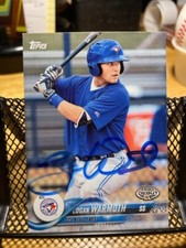 Logan Warmoth Autographed Signed Topps Pro Debut Card  Blue Jays Mariners Rookie