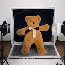 Brown Teddy Bear Plush With Bow Stuffed Animal 20".