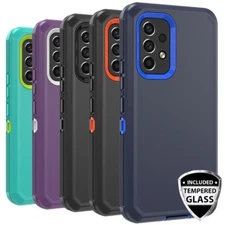 For Samsung Galaxy A53 5G Case Cover Heavy Duty Shockproof+2*Tempered Glass