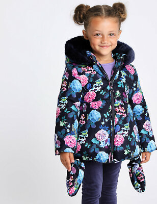 floral parka coat