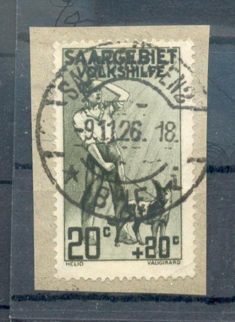 Saar 104I stamped BPP 200EUR (04646)