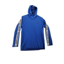 CALVIN KLEIN JEANS Sweater Kid's Long Sleeve Hoodie Blue Size Unisex XL