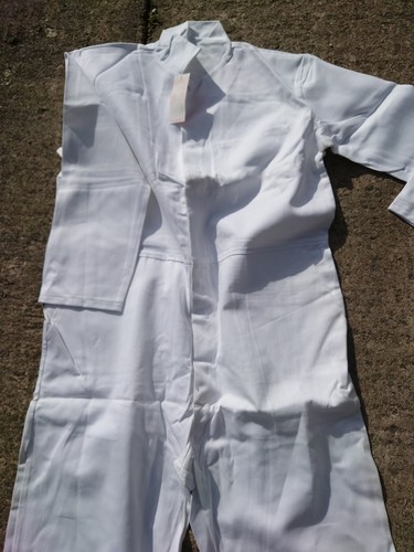 Ladies Or Mens Cotton White Colour Boilersuit Or Overalls Or Jumpsuit. - Picture 3 of 5