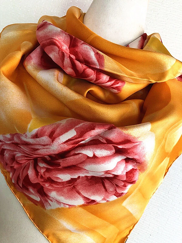 Christian Dior Authentic Unisex Woman Silk Scarf Classic Luxury Multicolor #2