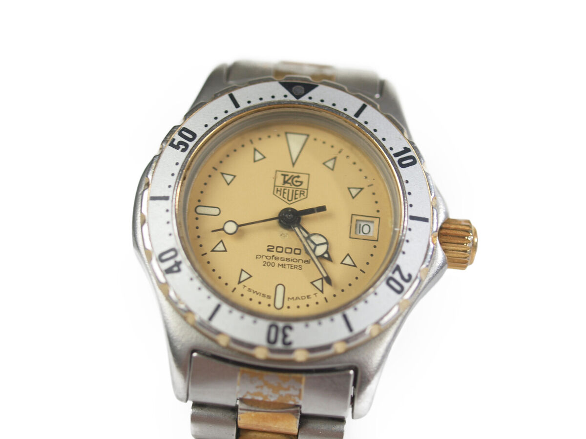 TAG HEUER Professional 200 Meters Date Gold Dial Stainless TAG HEUER Professional 200 Meters Date Gold Dial Stainless