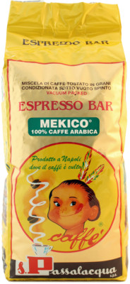 COFFEE PASSALACQUA MEKICO - ESPRESSO BAR - PACK 1Kg (2.2lbs) COFFEE BEANS