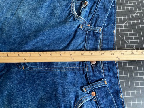 VTG Big Smith Straight Leg Jeans Men's 34 x 30 (Actual 32 x 29) Blue Scovill Zip - Picture 8 of 17