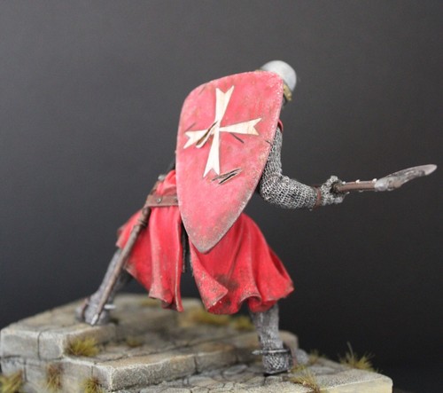 ⭐Action Figure Knight of the Templar Order 90 mm Figures Tin. Painted⭐ - Picture 5 of 5