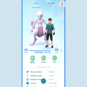 POKEMON ACCOUNT GO | LEVEL 40 | 28M XP | 179x LEGENDARY | 73x SHINY | eBay