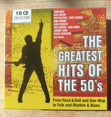10 CD BOX : THE GREATEST HITS OF THE 50`s - GRATISVERSAND