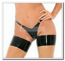 Sexy Tanga de Látex Anillos Pequeños Forma de V Personalizar 0.4mm A99