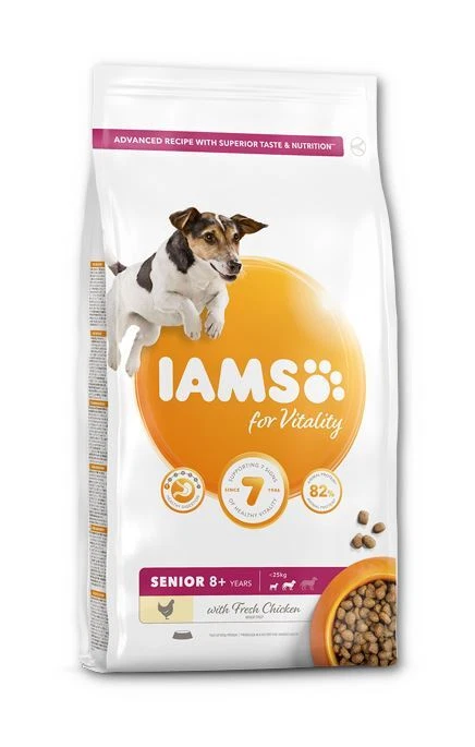 Iams For Vitality Dog Senior Small-Medium Breed Chicken 2kg/12kg Dry Dog Food