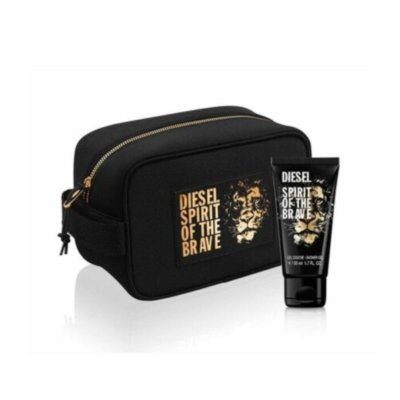 DIESEL SPIRIT OF THE BRAVE SHOWER GEL 50ML BLACK TOILETRY WASH