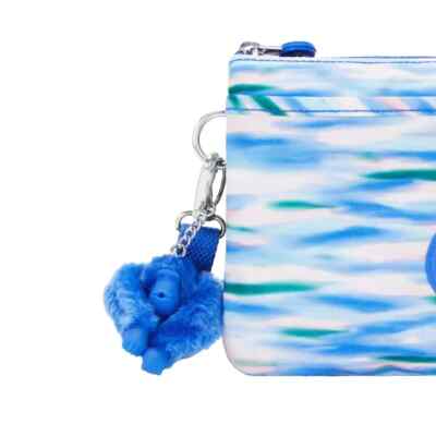 Kipling Med Handbag Annabelle Diluted Blue Tye Die Crossbody Bag Blue Monkey NWT