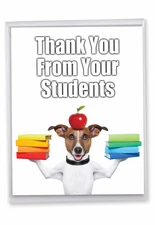 1 Big Funny Thank You Greeting Card - Thank You From Students J4659TYG