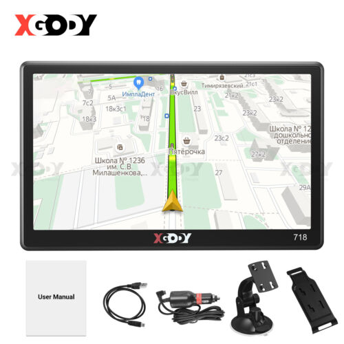 XGODY 7 Zoll GPS Navi Navigation Navigationsgerät für Auto LKW PKW Truck 8GB ROM - Bild 1 von 13