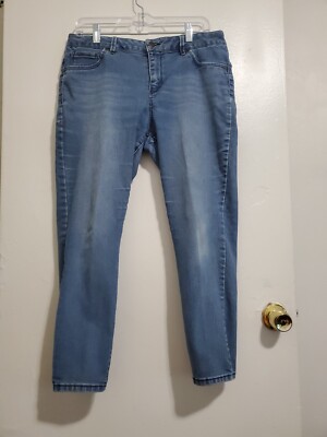 d. Jeans Skinny Women's size 14P Medium Wash Blue Denim Jeans