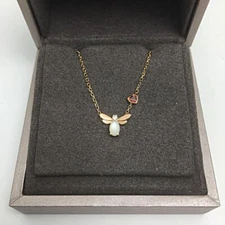 Chaumet Attrapmoi Diamond Shell Pearl Garnet Rose Goldnecklac *Iuo356