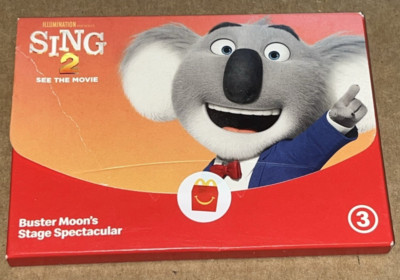 2021 SING 2 MCDONALD'S HAPPY MEAL TOY - BUSTER MOON STAGE SPECTACULAR #3
