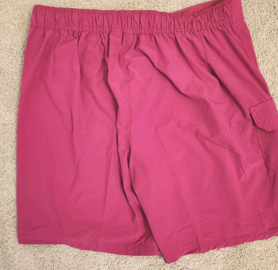 Womens 2X Shorts Kanu Surf Co. "Marina NWT UPF 50+ Solid Hot Pink Board