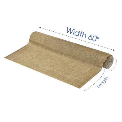 Premium Natural Burlap Fabric - 100% Jute - 60'' Wide - Sold by The Yard & Bolt