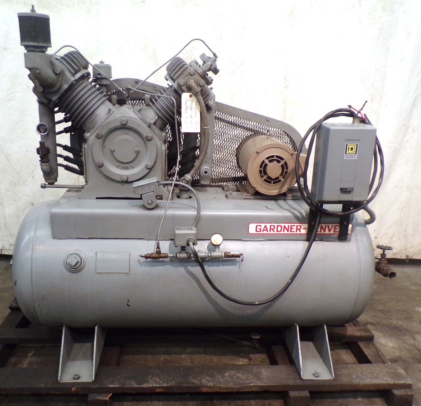 GARDNERDENVER AIR COMPRESSOR ADR1014, 2STAGE, 120 GALLON, 10 HP, 230/