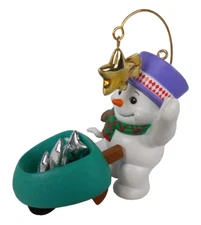 Vintage 1999 Eckerd Holiday Classics Snowman Christmas Ornament Milennium