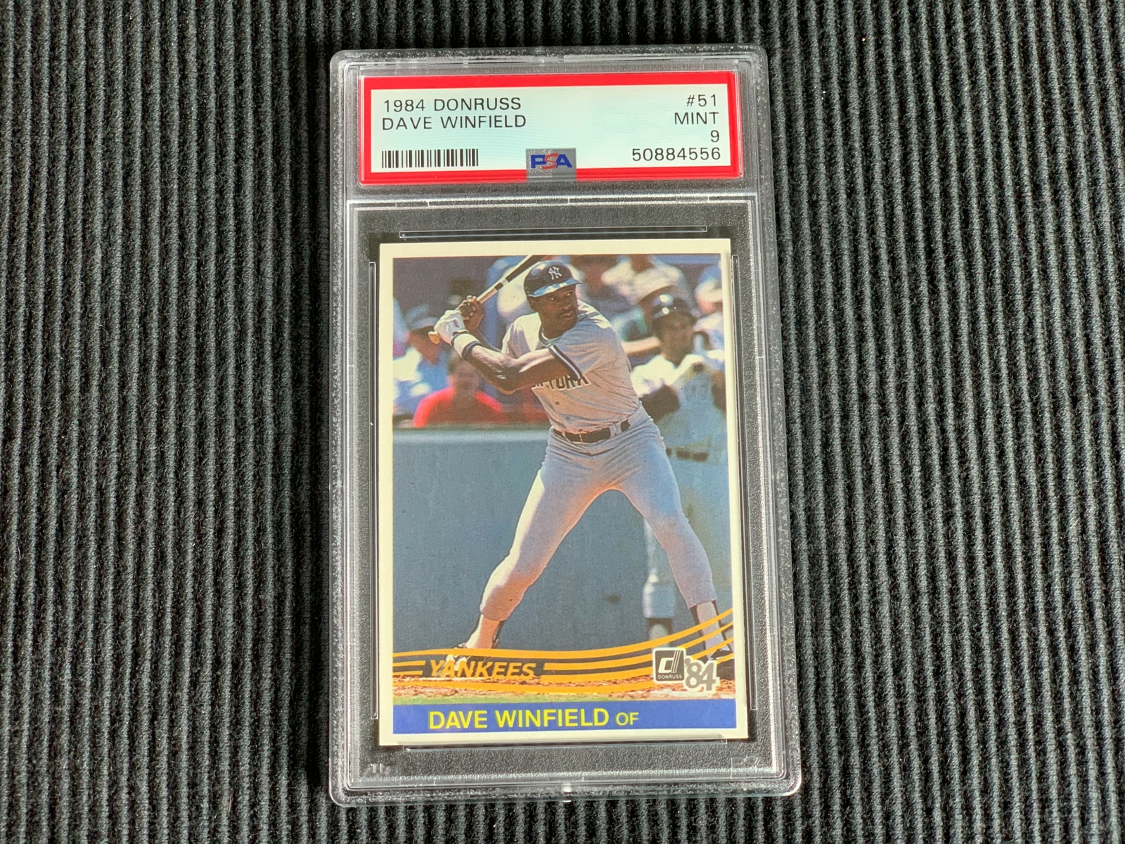 1984 DONRUSS #51 DAVE WINFIELD *BASE PSA 9 MINT & CENTERED*  YANKEES