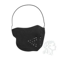 Solid Black Neoprene Half Face Mask Biker Ski Hunter Hunting Free Shipping ATV