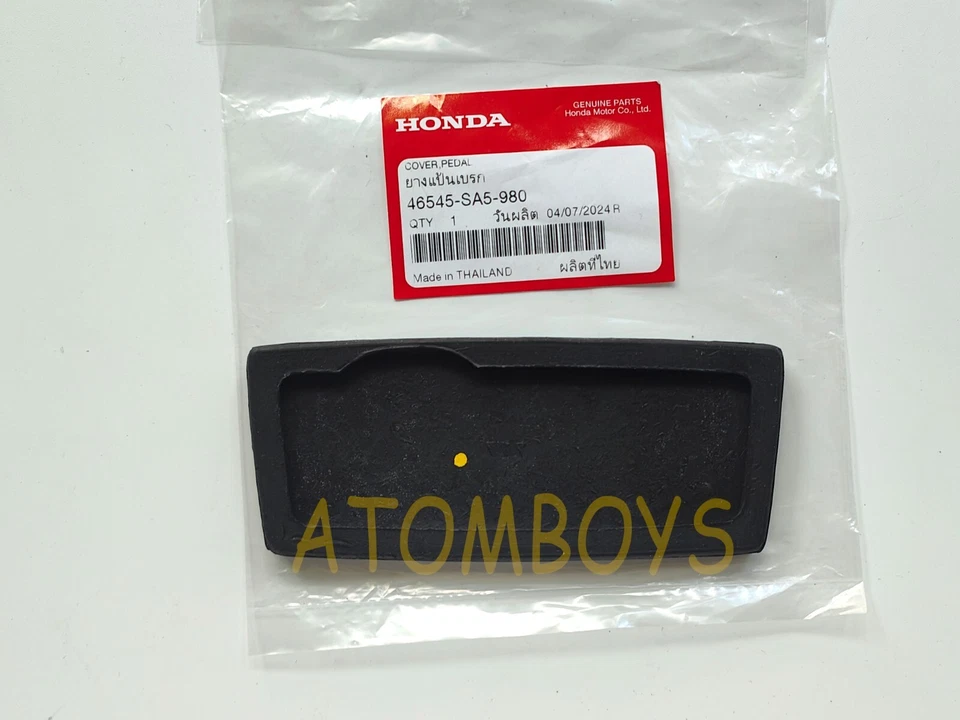 GENUINA HONDA ACUERDO CIVIC PRELUDE CRX JAZZ AUTO Pastilla de pedal de freno 46545-SA5-980 Foto 4 de 4