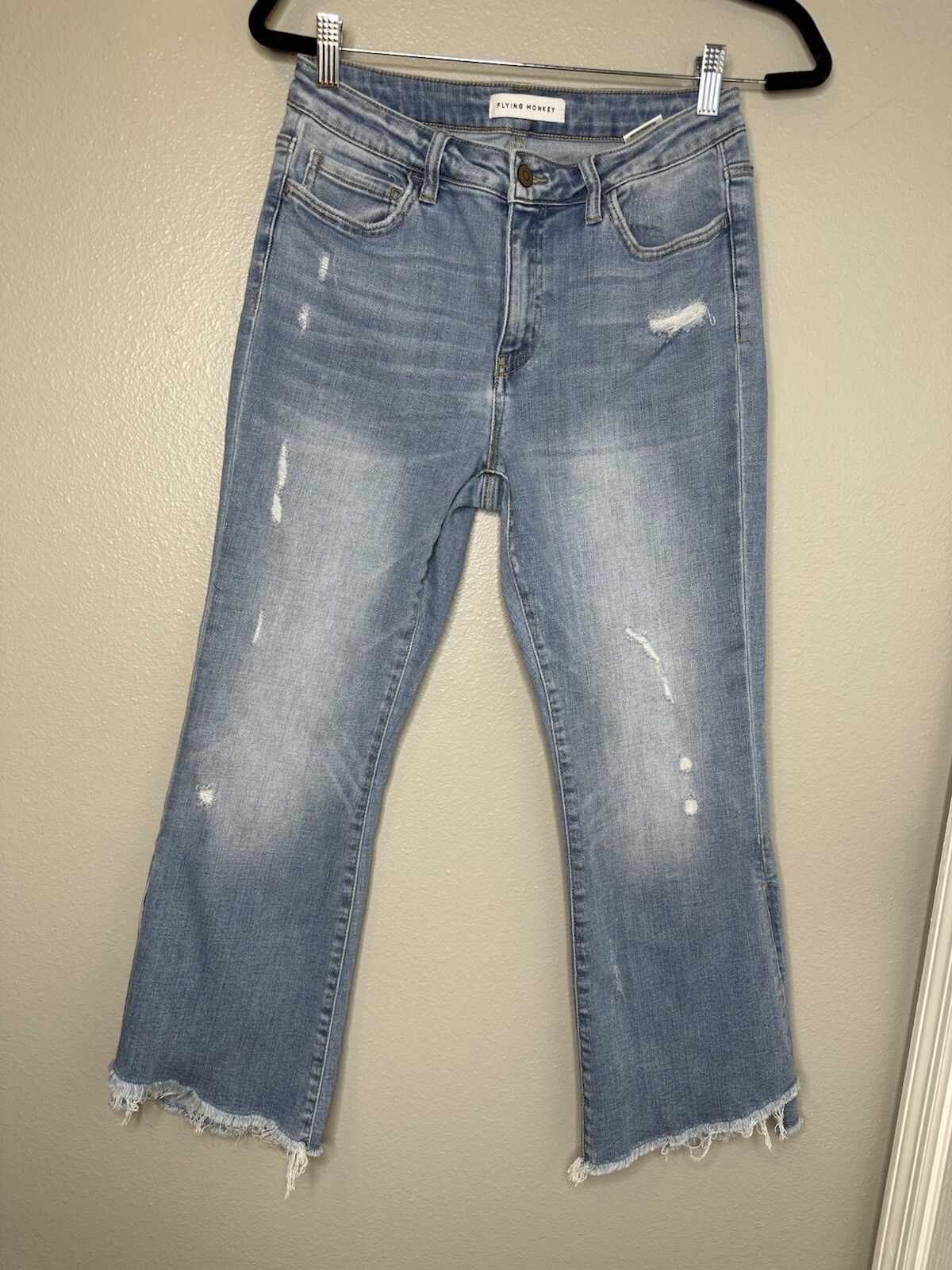 Flying Monkey High Rise Split Straight Bottom Jea… - image 1