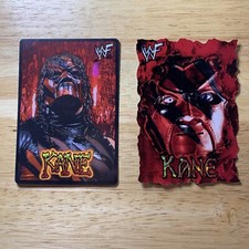 2000 Vintage WWF WWE Lot of 2 KANE Vending Machine Hologram Die-cut Sticker
