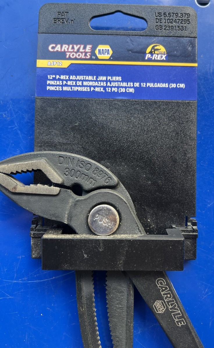 Carlyle Tools 12” P-Rex Adjustable Jaw Pliers AJP12 Napa NEW | eBay