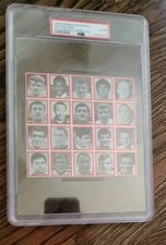PELE 1968 Charles Buchan's⚽️  Full 20 Card Set Original Uncut Panel PSA 2 Pop 2