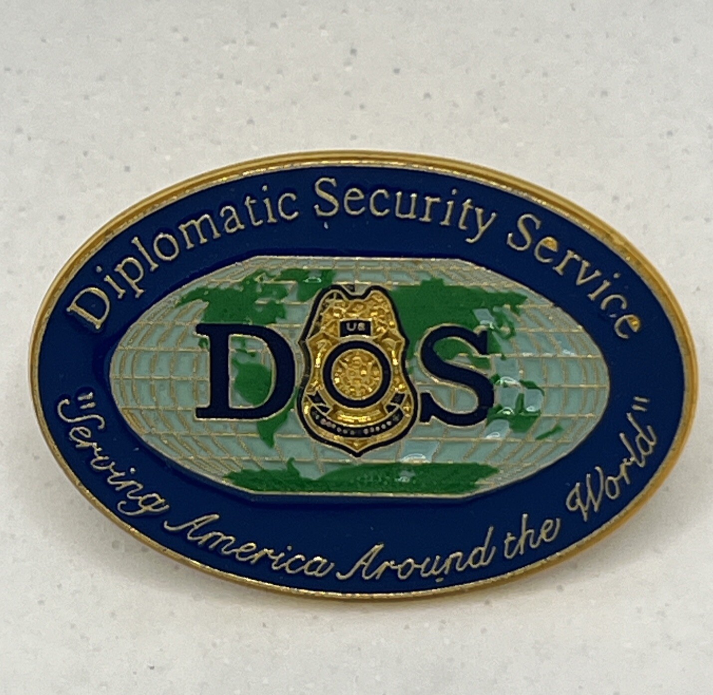US State Department Diplomatic Security Service Agency Enamel Lapel Hat Pin