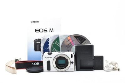 Canon EOS M 18.0MP Spiegellose Digitalkamera Body Weiß [Near Mint] #2825166