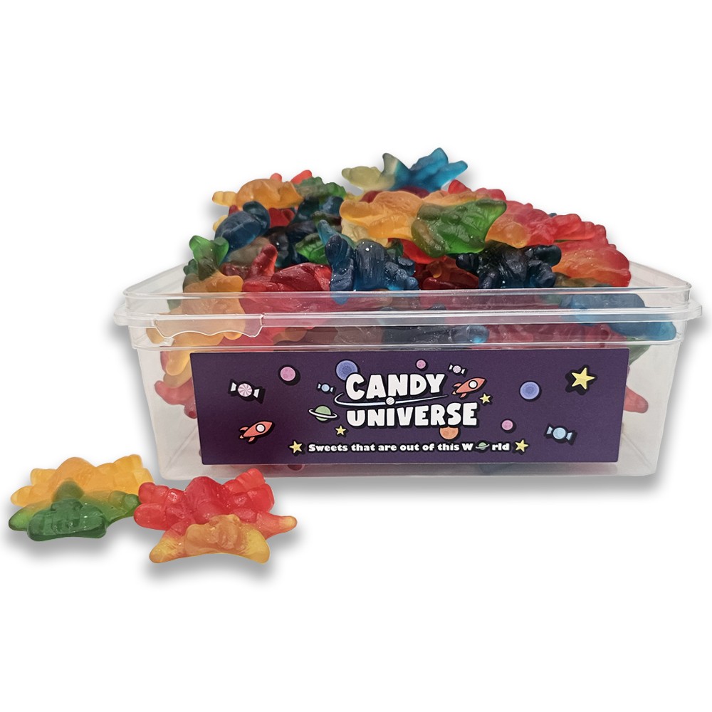 Candy Universe Giant Jelly Spiders Tub 800g - Large Fruity Spooky Jelly Spiders